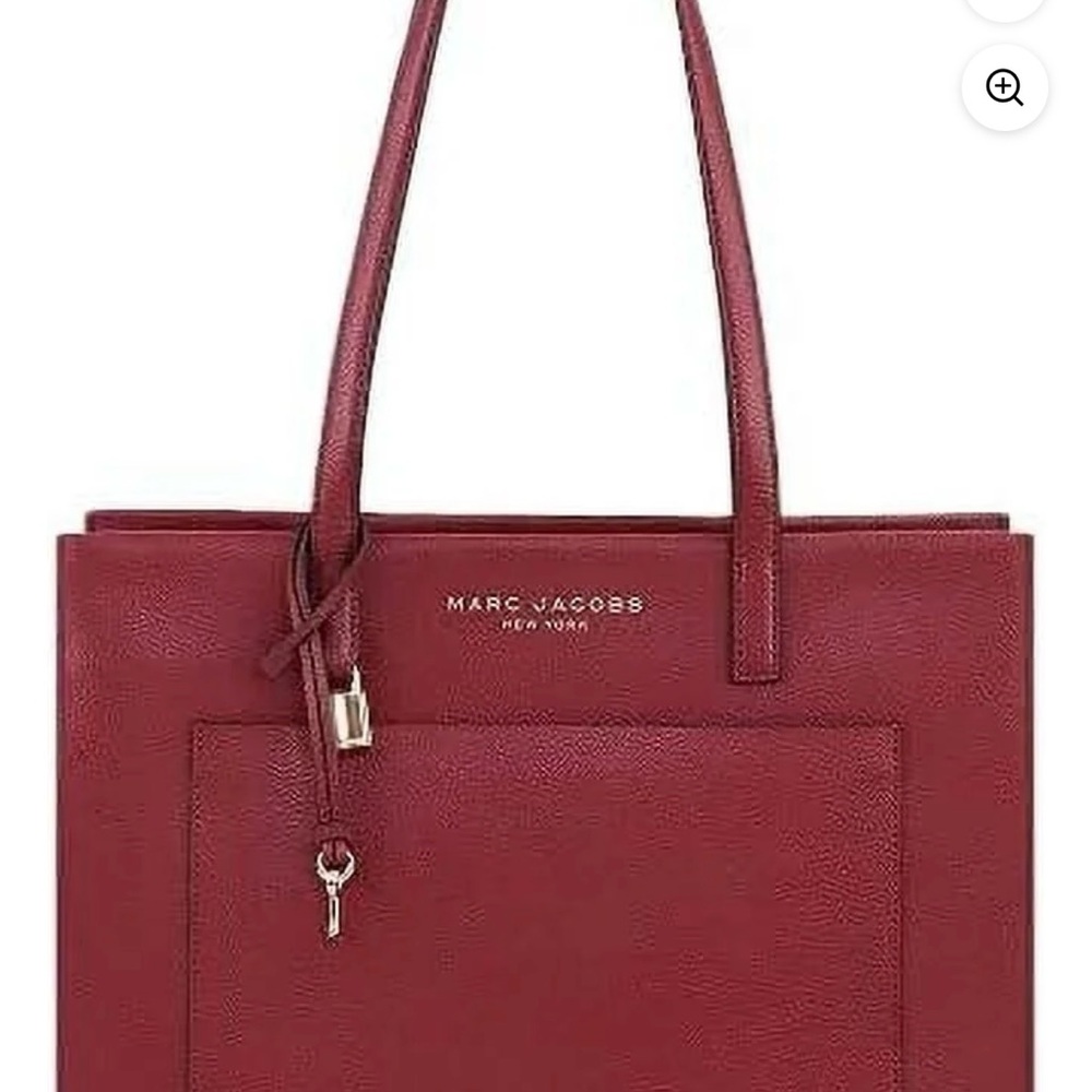 Marc Jacobs Burgundy Leather Tote